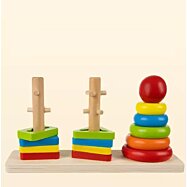 Dřevěná vkládačka pro děti Inserter II, 15 dílů