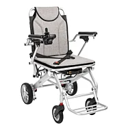 Elektrický skládací vozík pro imobilní SMART-TIM, stříbrný - 115 kg