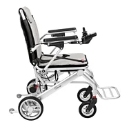 Elektrický skládací vozík pro imobilní SMART-TIM, stříbrný - 115 kg