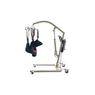 Elektrický zvedák pacientů Newton s ovládáním a nastavitelným podstavcem - 150 kg