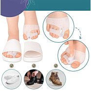 Gelový korekční obvaz s meziprstovým klínem a magnety, Hallux, 1 pár (2ks)