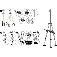 Hliníkový malířský stojan 160 cm + pouzdro
