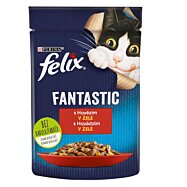Kapsička FELIX Fantastic pro kočky, hovězí v želé 1 x 85 g
