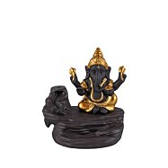 Keramický stojan na Backflow vonné kužely Ganéša, 10cm