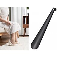 Dlouhý kovový obuvák na boty černý, 58 cm