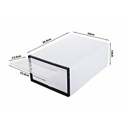 Průhledný modulární organizér na boty 34,5 x 24 cm – Dokonalý pořádek ve vašem šatníku