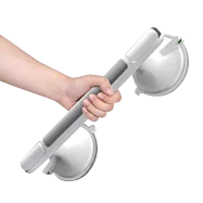 Koupelnové úchytky s přísavkou – bezpečná opora pro seniory bez vrtání - 33 cm