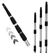 Hliníková teleskopická tyč - ometač se závitem 4m