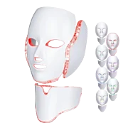LED maska 7 barev na obličej a krk – profesionální fotonová terapie pro omlazení pleti