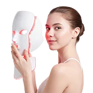 LED maska 7 barev na obličej a krk – profesionální fotonová terapie pro omlazení pleti