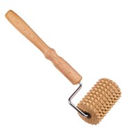 Dřevěný masážní ruční váleček, 23 x 6 x 5 cm