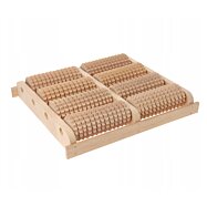 Dřevěný masážní strojček na chodidla B Quatro, 28 x 18 x 7 cm