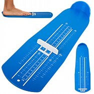 Měřidlo délky nohy v cm, modré