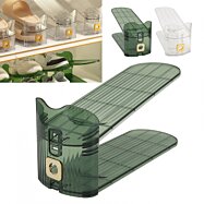 Nastavitelný organizér na boty Stand Green, 28 x 10 x 6 cm, zelený