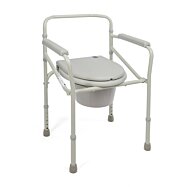 Skládací toaletní WC křeslo s nádobou - výškově nastavitelné