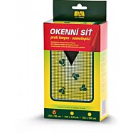 Samolepicí okenní síť proti hmyzu, černá