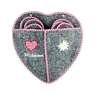 Sada hostinských pantoflí „SRDCE“ na zavěšení