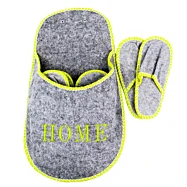 Sada pantoflí pro hosty "HOME" v dekorativním obalu – 4 páry