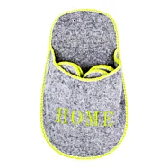 Sada pantoflí pro hosty "HOME" v dekorativním obalu – 4 páry