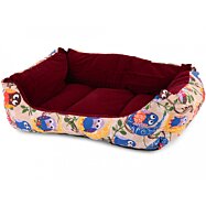 Pelíšek pro psy a kočky velikost L - 54 x 45 x 15 cm, béžový