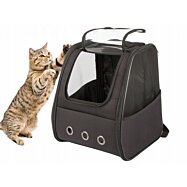 Průhledný cestovní batoh pro psy a kočky