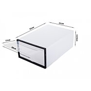 Průhledný modulární organizér na boty 31 x 21 x 12,5 cm Dokonalý pořádek ve skříni