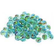 Skleněné retro kuličky (karakasky) v síťce 50 ks