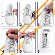 Šňůrky bez vázání s magnetickou duhovou přezkou