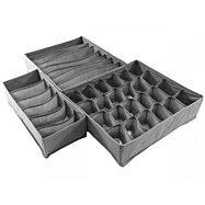 Textilní organizér s přihrádkami na prádlo, 3ks