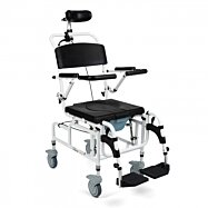 Toaletní a sprchovací polohovatelný vozík Master Tim Plus, šířka sedáku 46cm