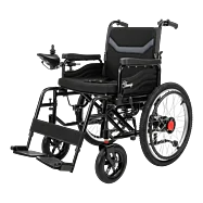 Elektrický invalidní vozík ELECTRIC-TIM I – skládací a komfortní model s výkonem 2×250 W