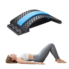 Masážní strečinkový mostík na záda s akupresurními výstupky – 3 úrovně