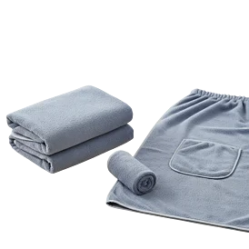 Ručník/kilt tunika do sauny a SPA – rychleschnoucí set