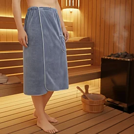 Ručník/kilt tunika do sauny a SPA – rychleschnoucí set