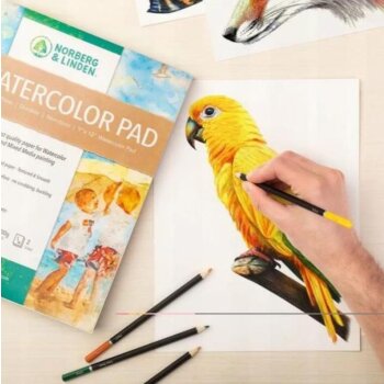 64 listů akvarelový blok na malování smíšených médií, 2 x 32 stran