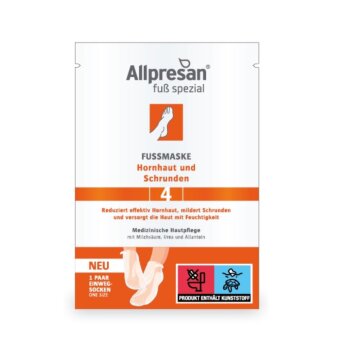 Allpresan 4® regenerační maska na nohy na popraskanou a zrohovatělou pokožku, 1 pár