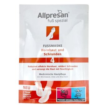 Allpresan 4® regenerační maska na nohy na popraskanou a zrohovatělou pokožku, 1 pár
