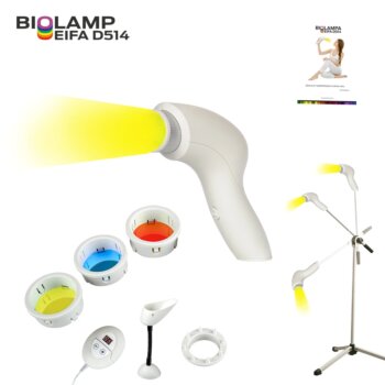 Biolampa Eifa D514 + 3 barevné filtry + velký stojan