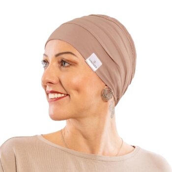 Čepice po chemoterapii, dámská Canaver (2-vrstvá) hnědá