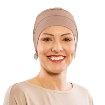 Čepice po chemoterapii, dámská Canaver (2-vrstvá) hnědá