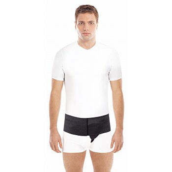 Jednostranný pás na slabinovou kýlu "AXILMAX" O-1408, levý, černý