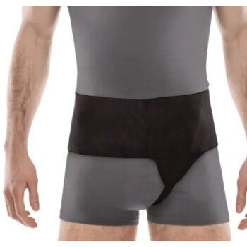 Jednostranný pás na slabinovou kýlu "AXILMAX" O-1408, levý, černý