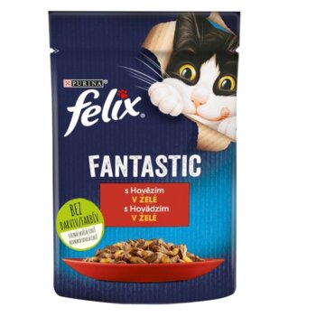 Kapsička FELIX Fantastic pro kočky, hovězí v želé 1 x 85 g