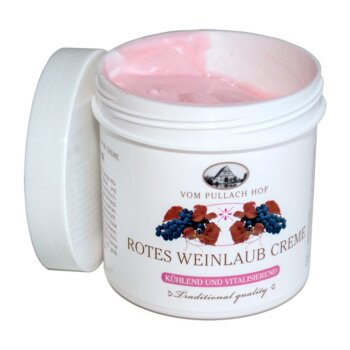 Krém s extraktem listů červeného vinného hroznu na unavené nohy a křečové žíly, 250ml