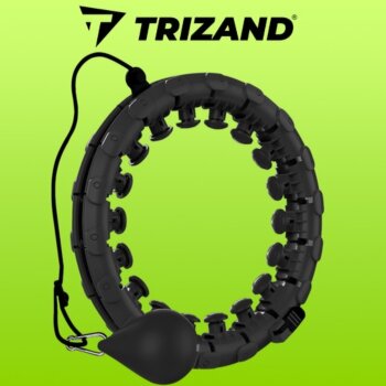 Masážní hula hoop s závažím, černý