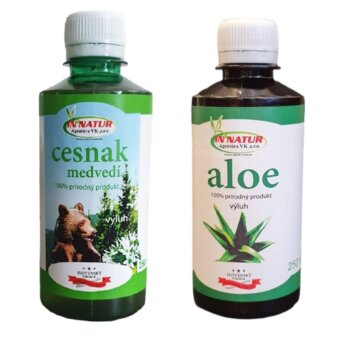 Medvědí česnek + Aloe Vera výluh, 100% přírodní koncentrát