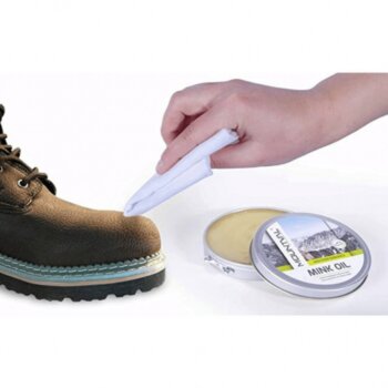 Neutrální impregnační olejový krém na turistické boty a doplňky, Mink Oil, 100ml