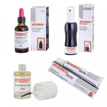 Mykored Quatro midi set na léčbu plísně nohou a nehtů - 4 výrobky