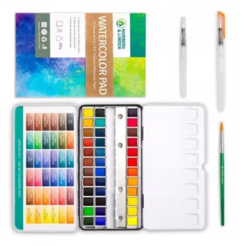Profesionální sada na akvarelové malování pro nováčky a zkušené profesionály 40 ks