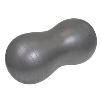 Rehabilitační a fitness dvojbalón Pilo-1090, 90 cm x 40 cm, šedá